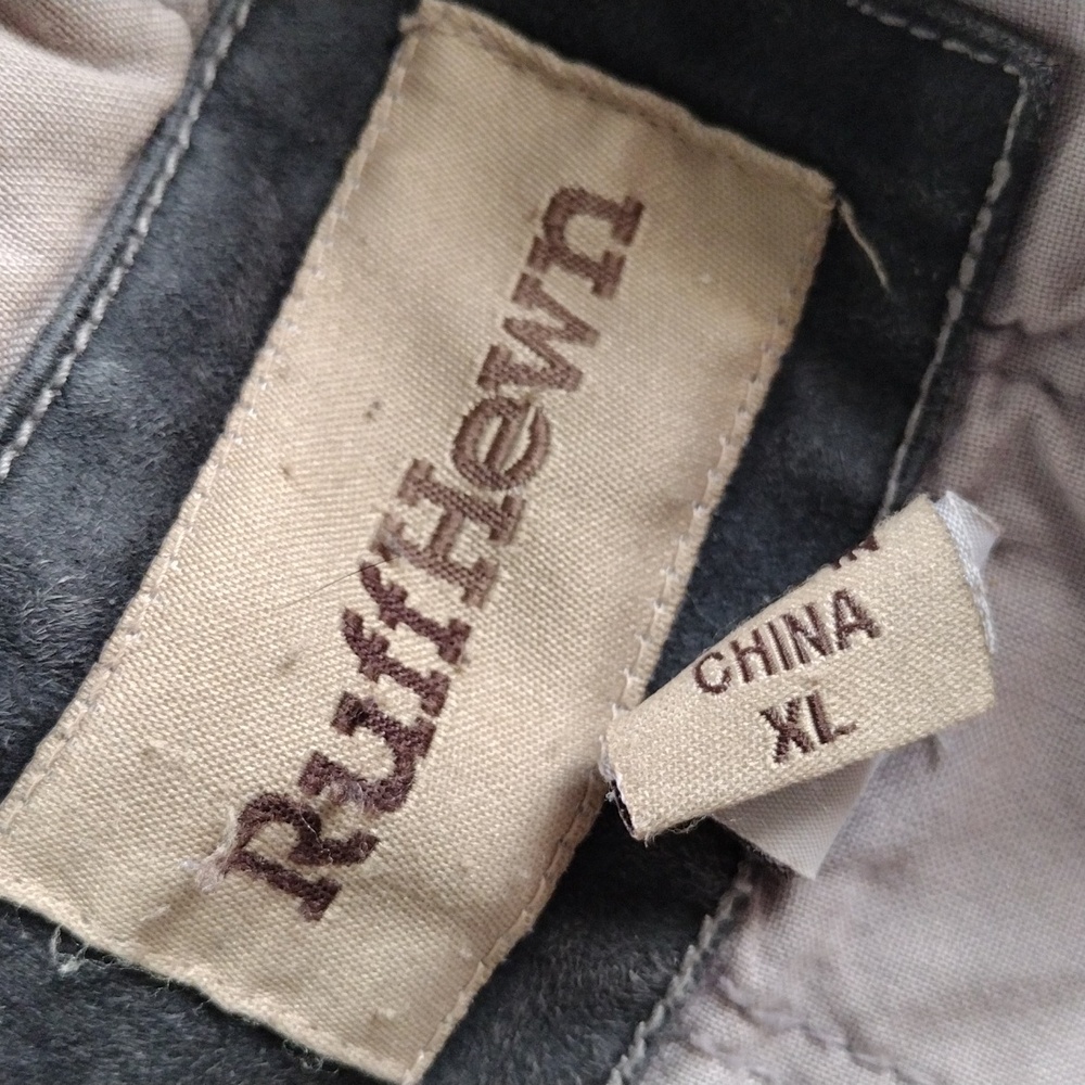 RuffHewn Black and Grey Hooded Insulated Winter Jacket GUC
